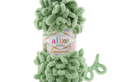 Пряжа Alize Puffy (Ализе Пуфи) 299 фисташка