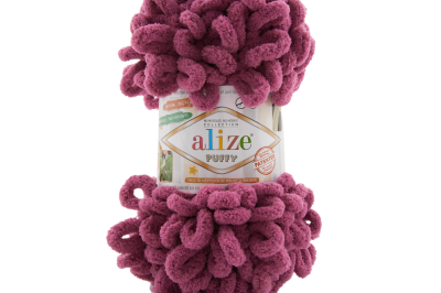 Пряжа Alize Puffy (Ализе Пуфи) 974 малина