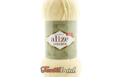 Пяжа Alize Alpaca Royal New (Альпака роял н'ю) 01 крем