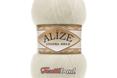 Пряжа Angora Gold (Ангора Голд) 01 крем