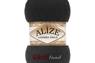 Пряжа Angora Gold (Ангора Голд) 60 чорний