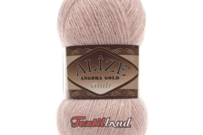 Пряжа Angora Gold Simli (Ангора Голд Сімлі) 161 пудра