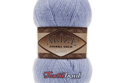 Пряжа Angora Gold Simli (Ангора Голд Сімлі) 40 голубой