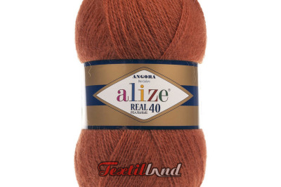 Пряжа Angora Real 40 (Ангора Реал 40)  36 терракот