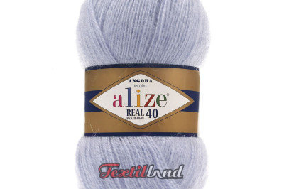 Пряжа Angora Real 40 (Ангора Реал 40)  51 светло-голубой