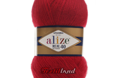 Пряжа Angora Real 40 (Ангора Реал 40)  56 красный