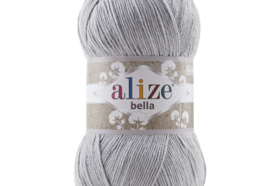 Пряжа Alize Bella 100 (Ализе Белла) - 21 серый