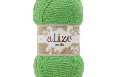 Пряжа Alize Bella 100 (Ализе Белла) - 455 зеленый