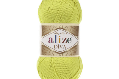 Пряжа Alize Diva (Ализе Дива) 109 лимонный