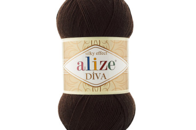 Пряжа Alize Diva (Ализе Дива) 26 коричневый