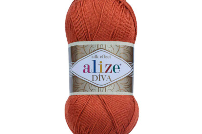 Пряжа Alize Diva (Ализе Дива) 36 терракот