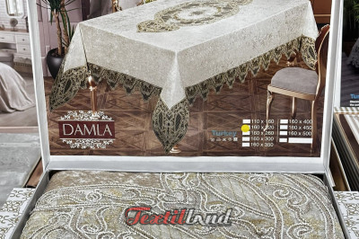 Скатерка на стіл  DAMLA 160х220 кава( Турція)