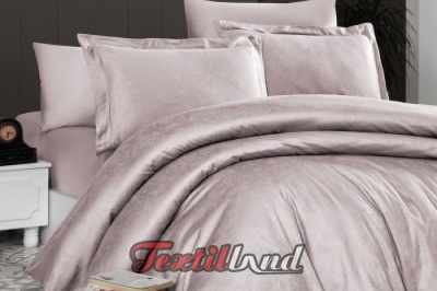 Постельное белье евро Jacguard Satin Misra White