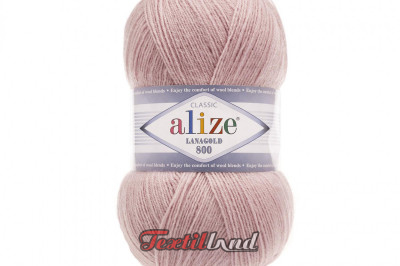 Пряжа Alize Lanagold 800 (Ланаголд 800 ) 161 пудра