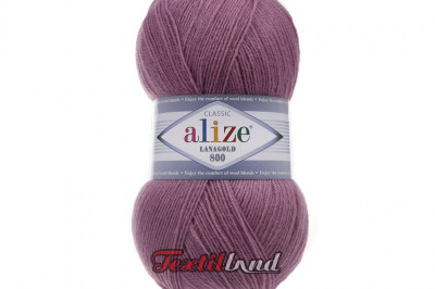 Пряжа Alize Lanagold 800 (Ланаголд 800 ) 440 темная роза