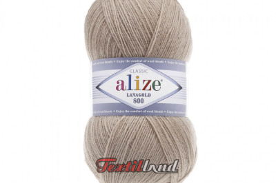 Пряжа Alize Lanagold 800 (Ланаголд 800 ) 05 бежевый