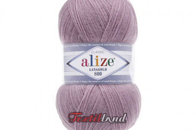 Пряжа Alize Lanagold 800 (Ланаголд 800 ) 505 пепельно-сиреневый