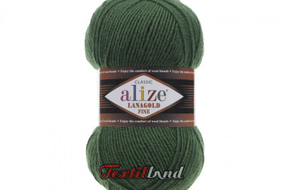 Пряжа Alize Lanagold Fine (Ланаголд Файн) 118 базилик