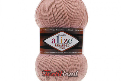 Пряжа Alize Lanagold Fine (Ланаголд Файн) 173 вялая роза