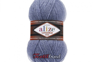 Пряжа Alize Lanagold Fine (Ланаголд Файн) 203 джынс меландж