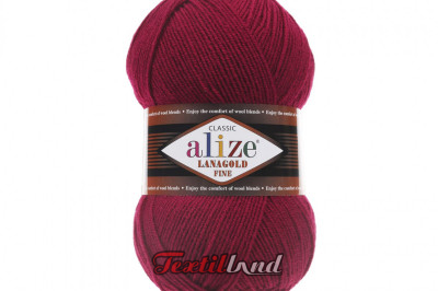 Пряжа Alize Lanagold Fine (Ланаголд Файн) 390 вышня