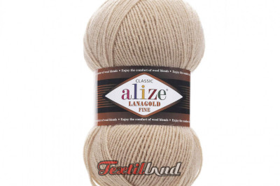 Пряжа Alize Lanagold Fine (Ланаголд Файн) 585 пармезан