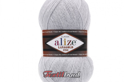 Пряжа Alize Lanagold Fine (Ланаголд Файн) 684 попельный меландж
