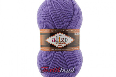 Пряжа Alize Lanagold Fine (Ланаголд Файн) 851 барвинок