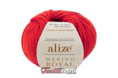 Пряжа Alize Nerino Royal  ( Мерино роял ) 56 красный