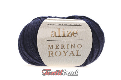 Пряжа Alize Nerino Royal  ( Мерино роял ) 58 темно-синий