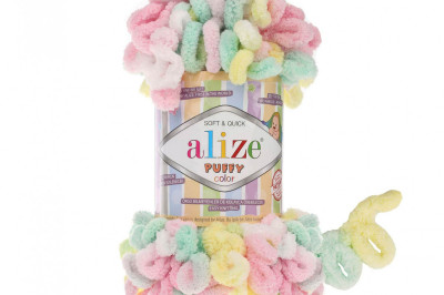 Пряжа Alize Puffy Color (Ализе Пуфи колор) 5862