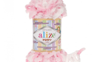 Пряжа Alize Puffy Color (Ализе Пуфи колор) 5863