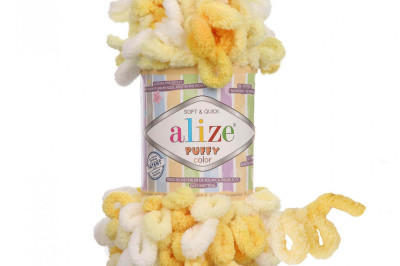 Пряжа Alize Puffy Color (Ализе Пуфи колор) 5921
