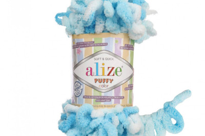 Пряжа Alize Puffy Color (Ализе Пуфи колор) 5924