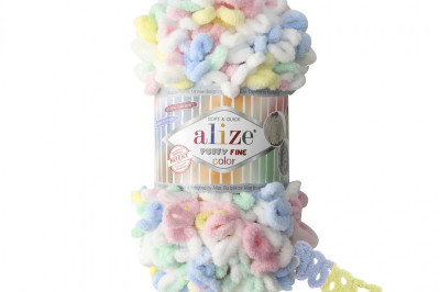 Пряжа Alize Puffy Fine Color (Ализе Пуфи Файн колор) 5949