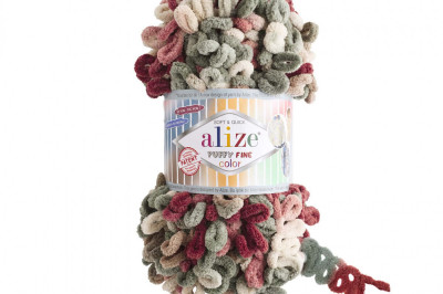 Пряжа Alize Puffy Fine Color (Ализе Пуфи Файн колор) 6039