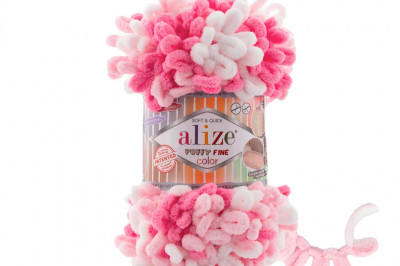 Пряжа Alize Puffy Fine Color (Ализе Пуфи Файн колор) 6383