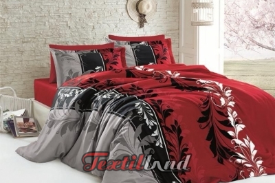 Постільна білизна євро COTTON SATIN Eylul Kirmizi