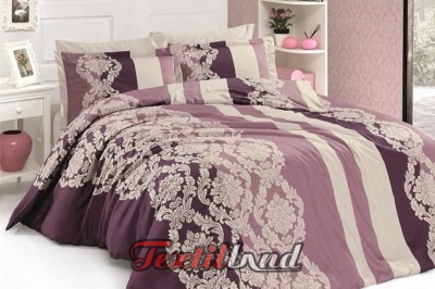 Постільна білизна сімейна  COTTON SATIN Kavin Pudra