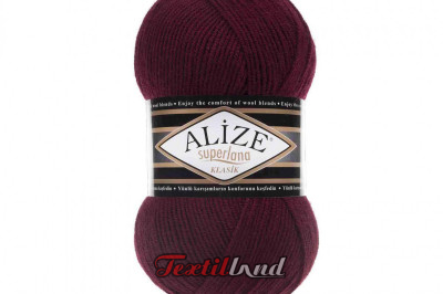 Пряжа Alize Superlana Klasik ( Суперлана класик ) 57 бордовый