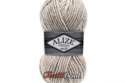 Пряжа Alize Superlana Maxi ( Суперлана Макси) 152 бежевый меландж