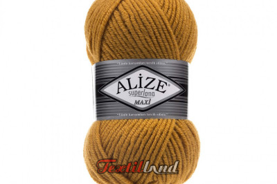 Пряжа Alize Superlana Maxi ( Суперлана Макси) 02 шафран
