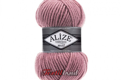 Пряжа Alize Superlana Maxi ( Суперлана Макси) 204 темная пудра
