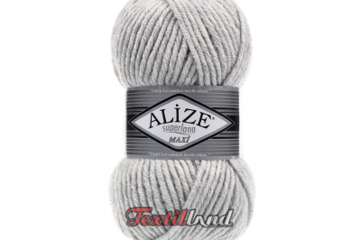 Пряжа Alize Superlana Maxi ( Суперлана Макси) 208 светло-серый меландж