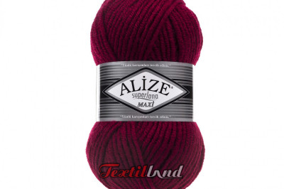Пряжа Alize Superlana Maxi ( Суперлана Макси) 390 вишня