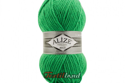 Пряжа Alize Superlana Maxi ( Суперлана Макси) 455 ярко зеленый