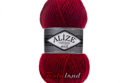 Пряжа Alize Superlana Maxi ( Суперлана Макси) 56 красный