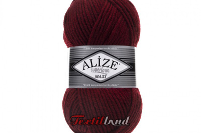 Пряжа Alize Superlana Maxi ( Суперлана Макси) 57 бордо