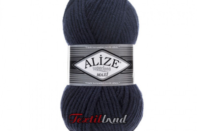 Пряжа Alize Superlana Maxi ( Суперлана Макси) 58 темно-синий