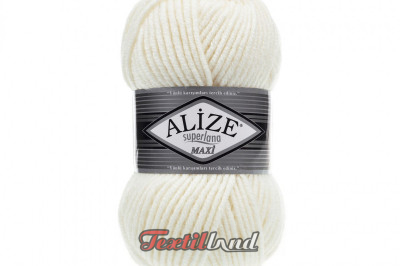 Пряжа Alize Superlana Maxi ( Суперлана Макси) 62 молочный